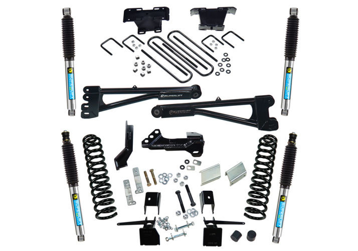 Superlift | 17-19 Ford F250 F350 SuperDuty 4WD (Diesel) | 4in Radius Arm Lift Kit with Bilstein Shocks