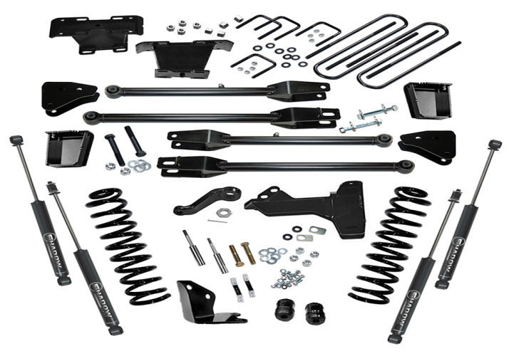 Superlift | 05-07 Ford F250 F350 SuperDuty 4WD 6in | Lift Kit with 4-Link Conversion & Superlift Shocks