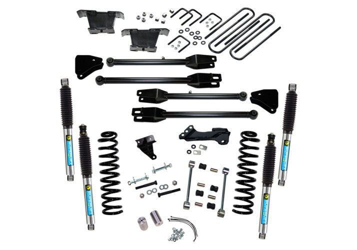 Superlift | 08-10 Ford F250 F350 SuperDuty 4WD 4in | Lift Kit with 4-Link Conversion & Bilstein Shocks