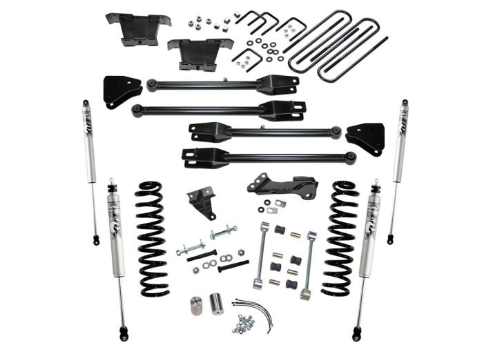Superlift | 08-10 Ford F250 SuperDuty 4WD Diesel 4in | Lift Kit with A 4 Link Conversion Fox 2 Shocks