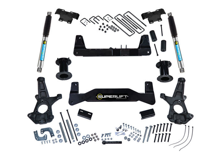 Superlift | 07-16 Chevy Silverado 1500 2WD 6.5in Lift | Kit with Cast Steel Control Arms & Bilstein Shocks