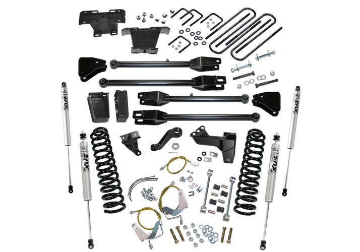 Superlift | 08-10 Ford F250 SuperDuty 4WD Diesel 6in | Lift Kit with A 4 Link Conversion Fox 2 Shocks
