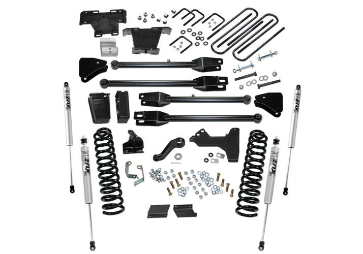 Superlift | 11-16 Ford F250 SuperDuty 4WD Diesel 6in | Lift Kit with A 4 Link Conversion Fox 2 Shocks