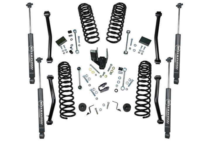 Superlift | 18-21 Jeep Wrangler JL 2 Door 4in | Dual Rate Coil Lift Kit with Superlift Shadow Shocks