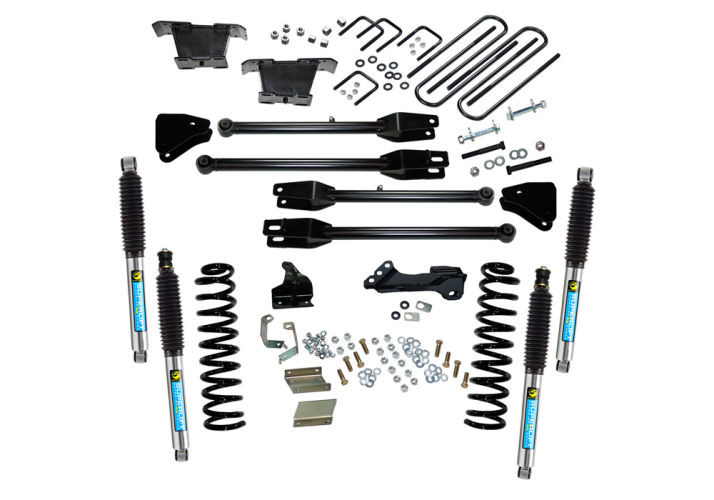 Superlift | 11-16 Ford F250 F350 SuperDuty 4WD 4in | Lift Kit with 4-Link Conversion & Bilstein Shocks