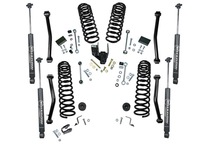 Superlift | 18-21 Jeep Wrangler JL Unlimited 4in Dual | Rate Coil Lift Kit with Superlift Shadow Shocks