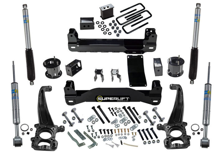 Superlift | 04-08 Ford F150 4.5in Lift Kit with | Rear Bilstein Shocks