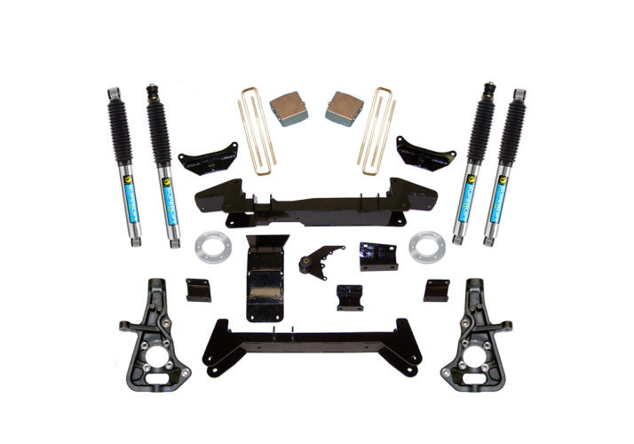 Superlift | 99-10 Chevy Silverado GMC Sierra 1500HD 2500LD | 4WD 6in Lift Kit- Knuckle Kit with Bilstein Shocks