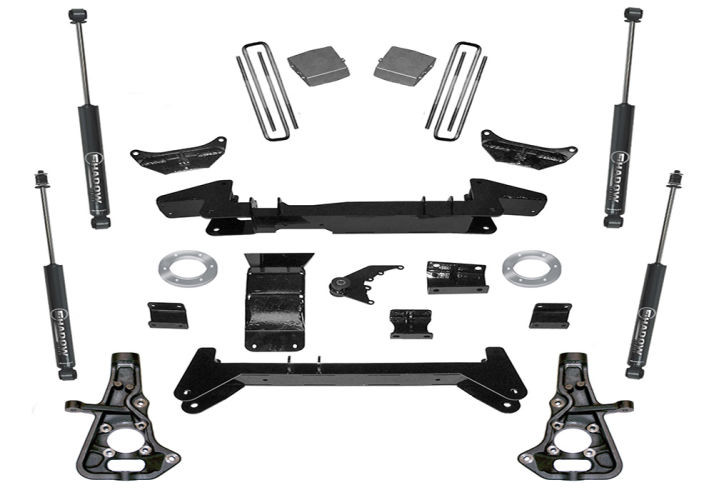 Superlift | 01-10 Chevy Silverado GMC Sierra 2500HD 3500 | 4WD 6in Lift Kit - Knuckle Kit with Superlift Shocks