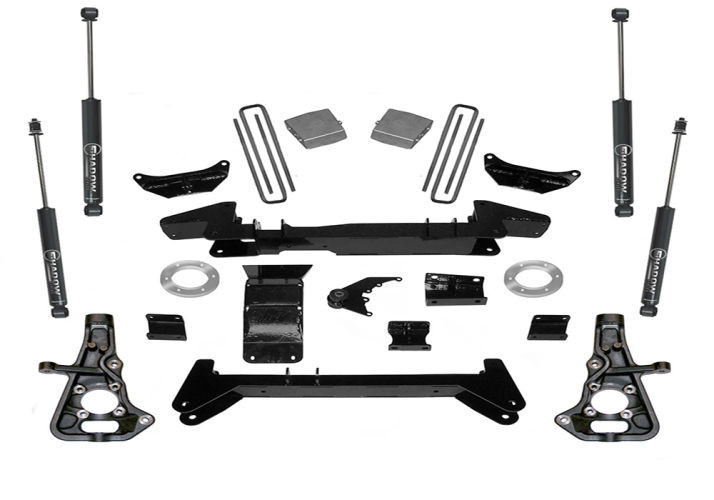 Superlift | 99-10 Chevy Silverado GMC Sierra 1500HD 2500LD | 4WD 6in Lift Kit - Knuckle Kit with SLF Shocks