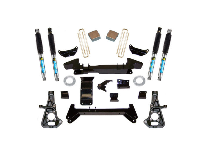 Superlift | 01-10 Chevy Silverado GMC Sierra 2500HD 3500 | 4WD 6in Lift Kit - Knuckle Kit with Bilstein Shocks