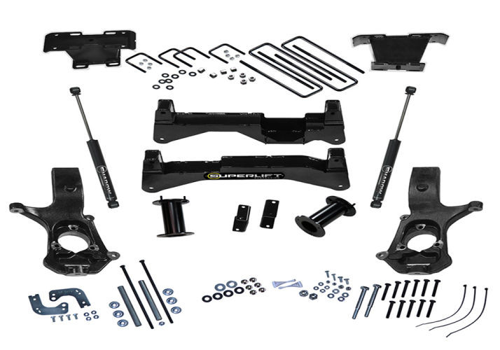 Superlift | 07-16 Chevy Silverado GMC Sierra 2WD with | Cast Steel Control Arms 8in Lift Kit with SLF Rear Shocks