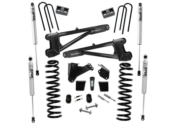 Superlift | 05-07 Ford F250 SuperDuty 4WD Diesel 6in | Lift Kit with Repl Radius Arms Fox 2 Shocks