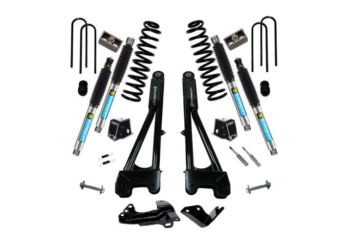 Superlift | 05-07 Ford F250 F350 SuperDuty 4WD 4in | Lift Kit with Repl Radius Arms & Bilstein Shocks