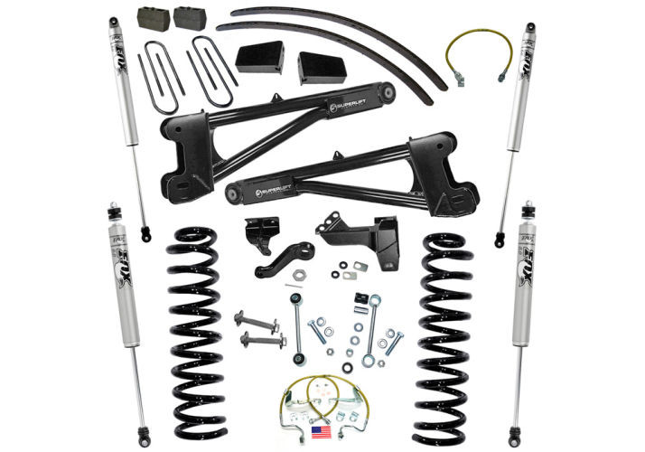 Superlift | 08-10 Ford F250 SuperDuty 4WD Diesel 8in | Lift Kit with Repl Radius Arms Fox 2 Shocks