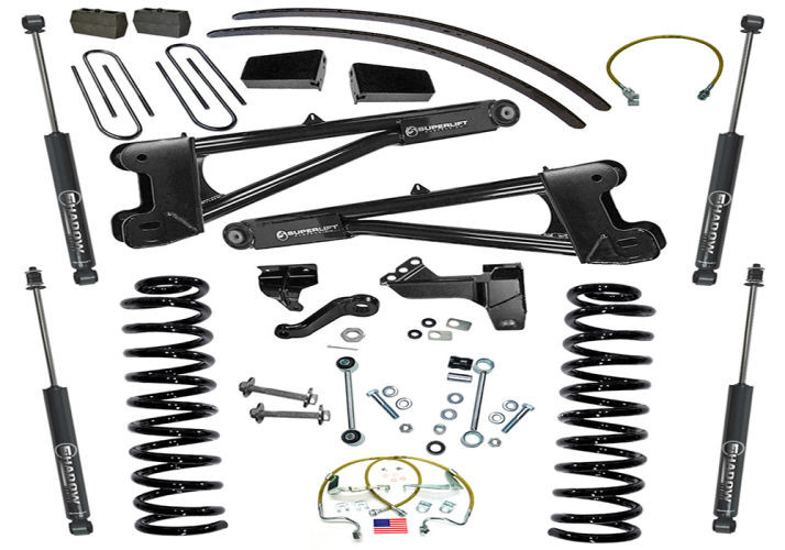 Superlift | 08-10 Ford F250 F350 SuperDuty 4WD 8in | Lift Kit with Repl Radius Arms & Superlift Shocks