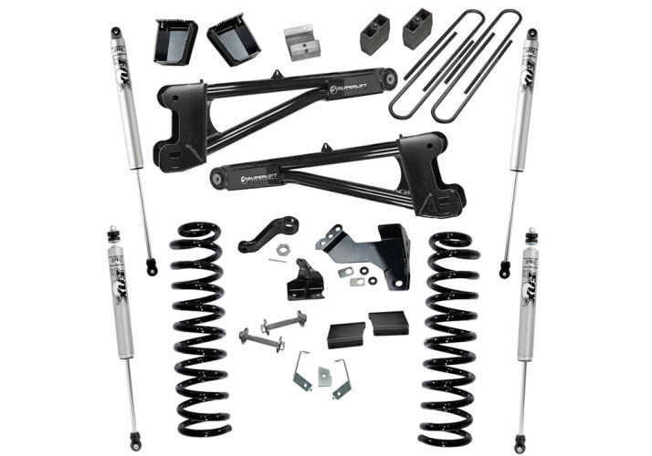 Superlift | 11-16 Ford F250 SuperDuty 4WD Diesel 6in | Lift Kit with Repl Radius Arms Fox 2 Shocks