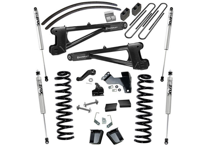 Superlift | 11-16 Ford F250 SuperDuty 4WD Diesel 8in | Lift Kit with Repl Radius Arms Fox 2 Shocks