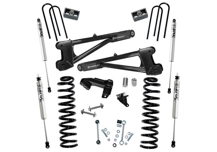 Superlift | 11-16 Ford F250 SuperDuty 4WD Diesel 4in | Lift Kit with Repl Radius Arms Fox 2 Shocks