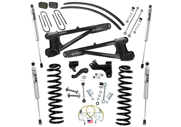 Superlift | 08-10 Ford F250 SuperDuty 4WD Diesel 6in | Lift Kit with Repl Radius Arms Fox 2 Shocks