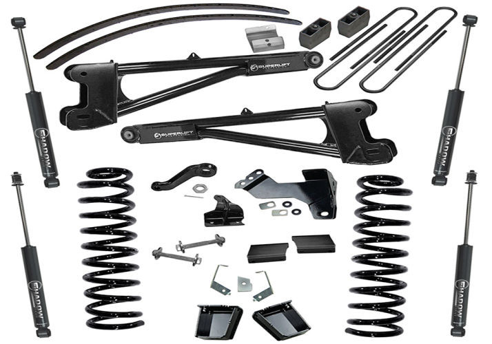 Superlift | 11-16 Ford F250 F350 SuperDuty 4WD 8in | Lift Kit with Repl Radius Arms & Superlift Shocks