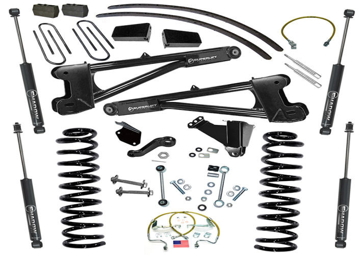 Superlift | 05-07 Ford F250 F350 SuperDuty 4WD 8in | Lift Kit with Repl Radius Arms & Superlift Shocks