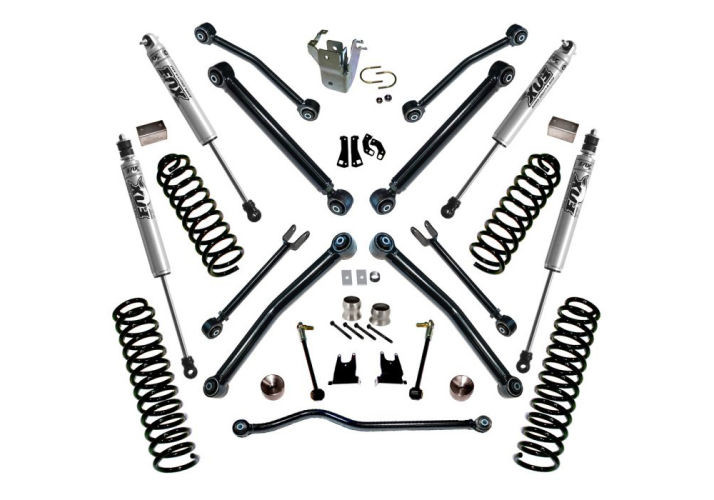 Superlift | 07-18 Jeep Wrangler JK Unlimited 4in Lift | Kit with Reflex Control Arms & Fox Shocks