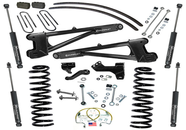 Superlift | 08-10 Ford F250 F350 SuperDuty 4WD 6in | Lift Kit with Repl Radius Arms & Superlift Shocks