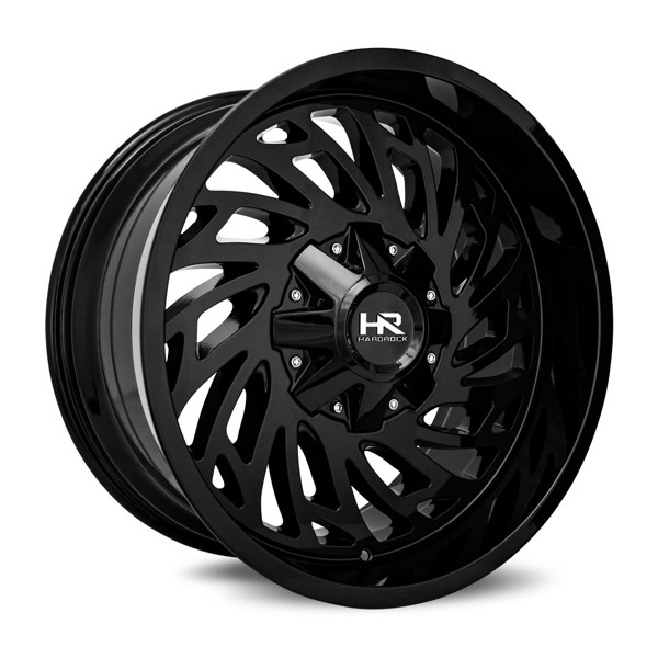 Hardrock Offroad Wheels H710 Gloss Black 20x10 -19mm Offset 8x165.1 (8x6.5)