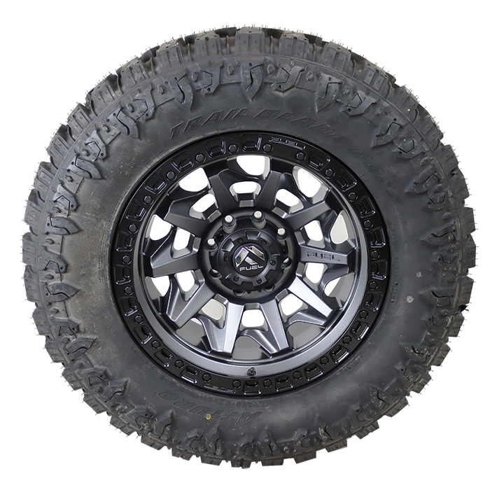 Fuel D716 Covert Matte Anthracite Black Ring Atturo Trail Blade Boss