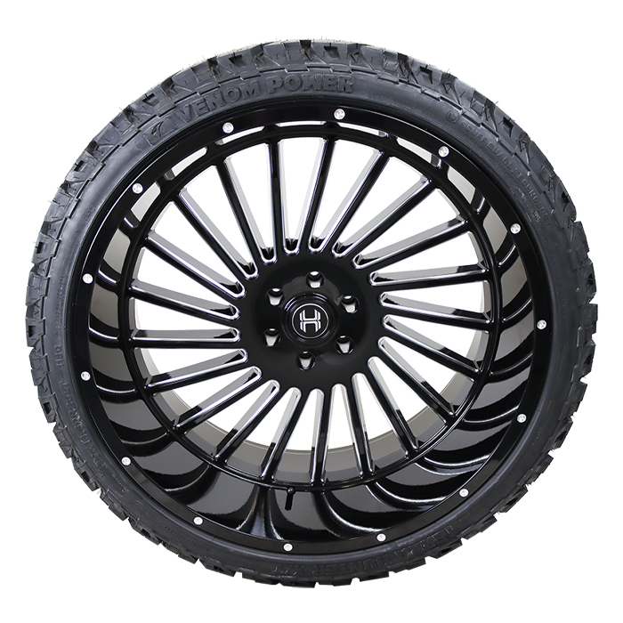 Hardcore Offroad HC17 Gloss Black Milled Venom Power Terra Hunter X/T