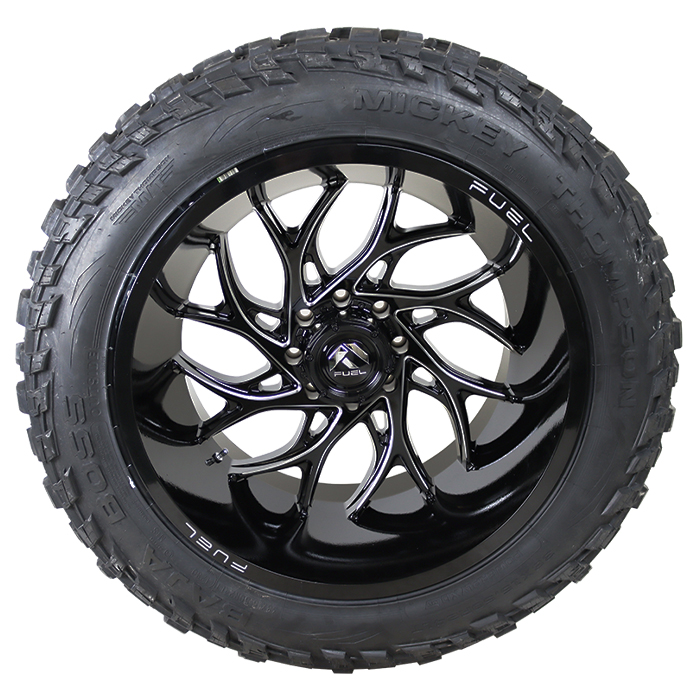 Fuel D741 Runner Gloss Black Milled Mickey Thompson Baja Boss