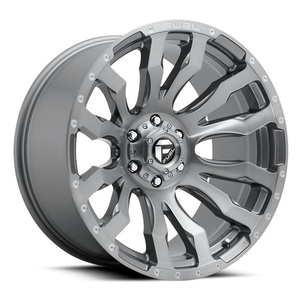 Fuel Offroad Wheels Blitz D693 Brushed Gun Metal Tinted Clear 20x9 1mm Offset 8x165.1 (8x6.5)