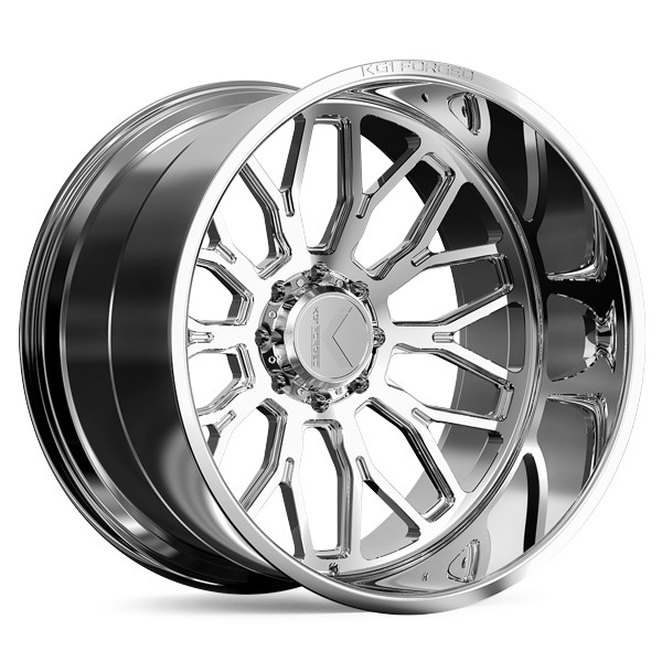 KG1 Forged Wheels Jacked KC019 Polished 24x14 -76mm Offset 6x139.7 (6x5.5)