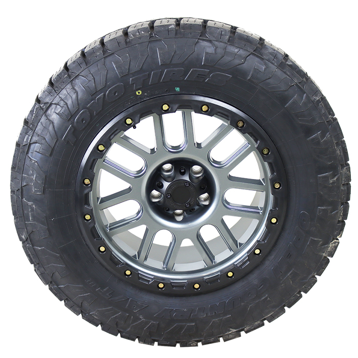 Vision 111 Nemesis Gun Metal Toyo Open Country A/T III