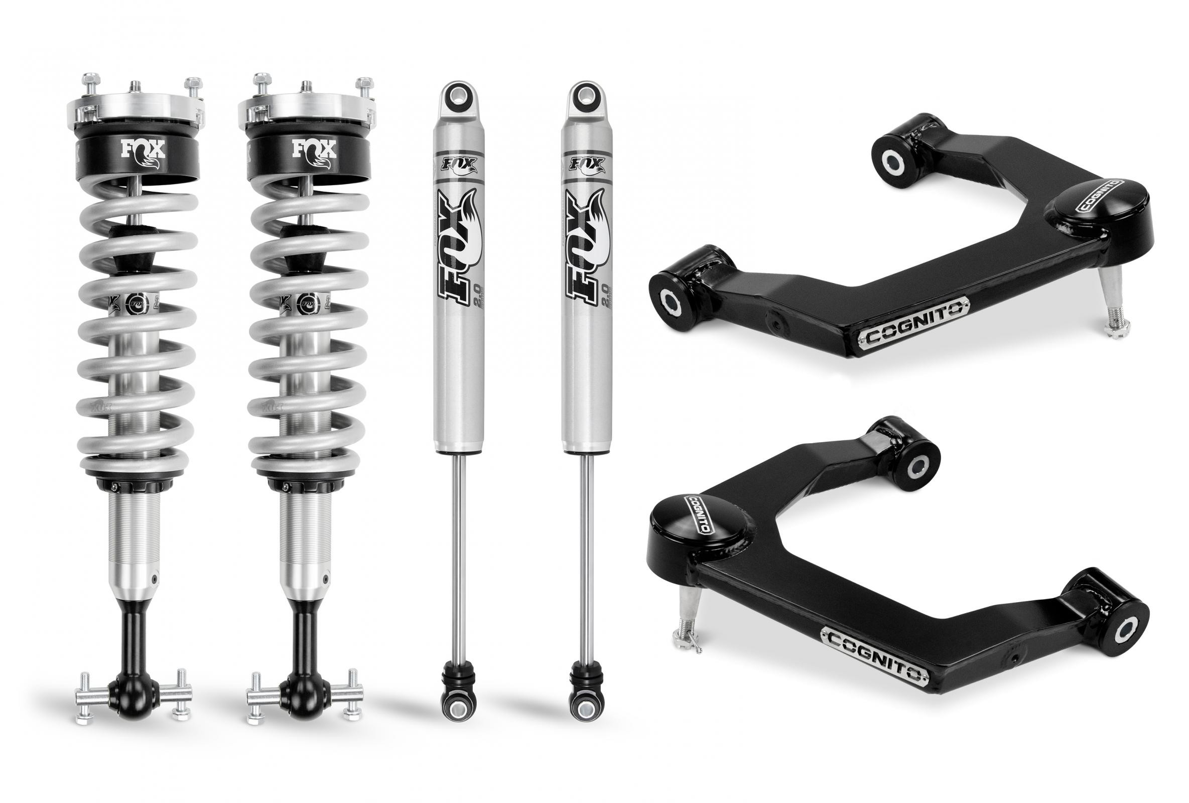 Cognito | 3-Inch Performance Leveling Kit With Fox PS | Coilover 2.0 IFP Shocks for 19-21 Silverado/Sierra 1500 2WD/4WD