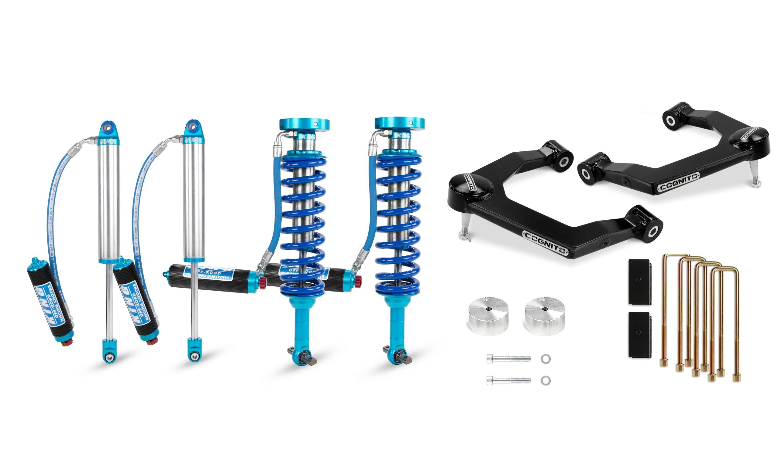 Cognito 3 Inch Elite Uniball Leveling Lift Kit With King 2 5 Shocks For 19 21 Silverado