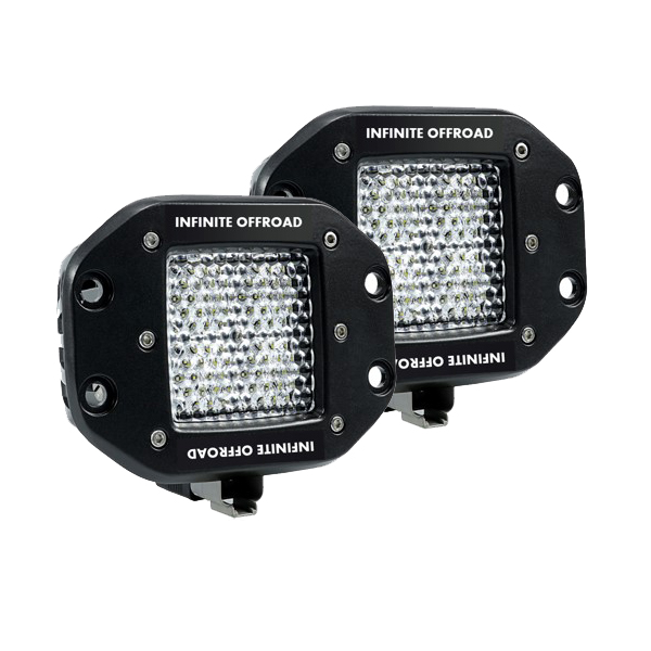 Infinite Offroad | 40W High Output | Pods Flush Diffused (Pair)