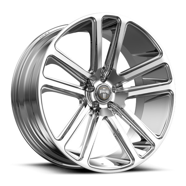DUB Wheels Flex S254 Chrome 24x10 30mm Offset 6x139.7 (6x5.5)
