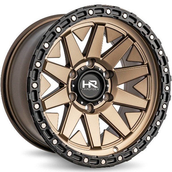 Hardrock Offroad Wheels H106 Matte Bronze-Black B/L 17x9 1mm Offset 6x139.7 (6x5.5)