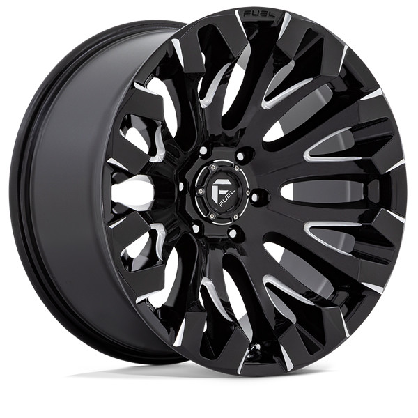 Fuel Offroad Wheels Quake D828 Gloss Black Milled 20x10 -18mm Offset 5x127 (5x5)