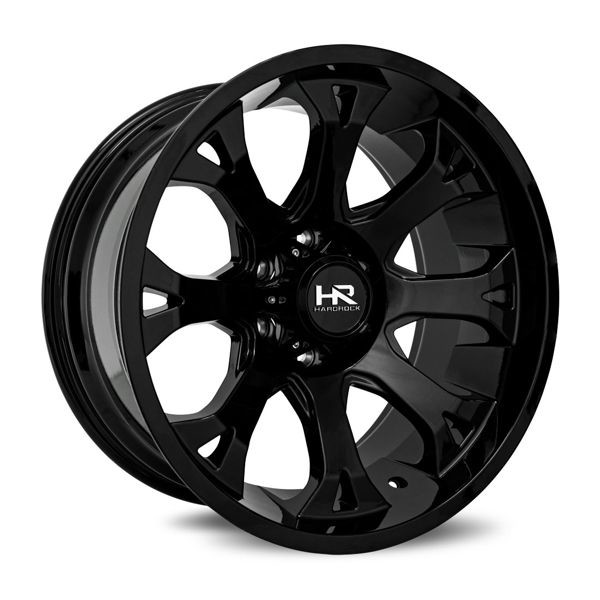 Hardrock Offroad Wheels H505 Gloss Black 22x12 -44mm Offset 5x127 (5x5)