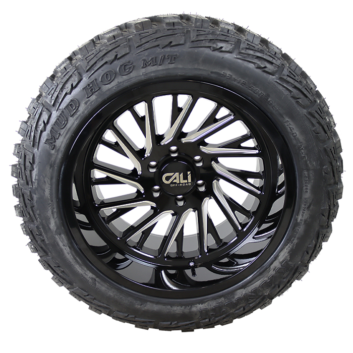 Cali Offroad Purge 9114 Gloss Black Milled Kanati Mud Hog M/T