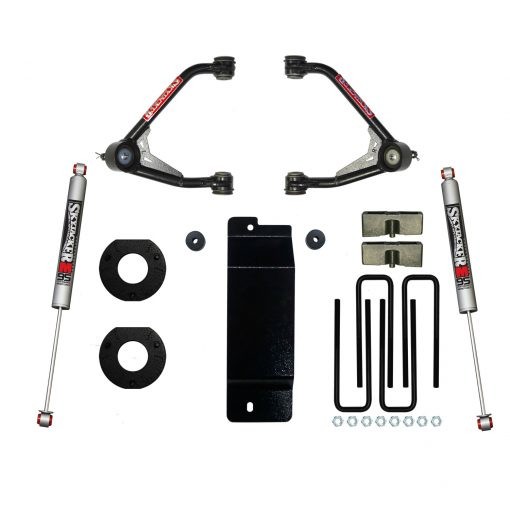 Skyjacker | 2014-2016 GM 1500 4WD (w/Alum or | Steel UCA) 3.5-4in UCA Lift Kit w/Rear Monotube M9500 Shocks