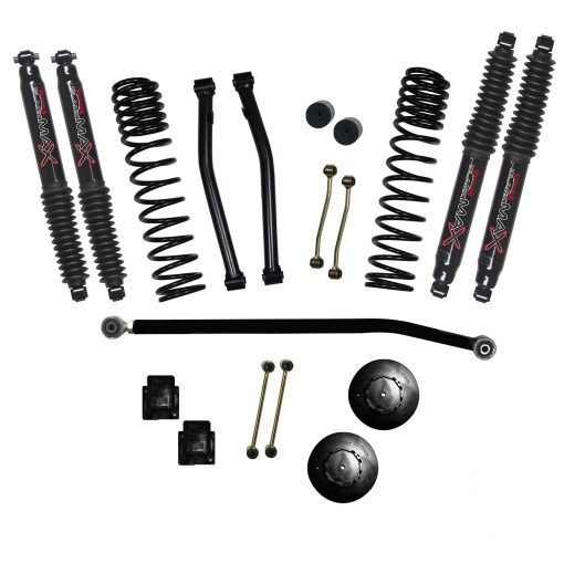 Skyjacker | 2020 Jeep Gladiator JT Non-Rubicon Suspension | Lift Kit 3.5in Fr 2in Rr w/Blk Max Shocks