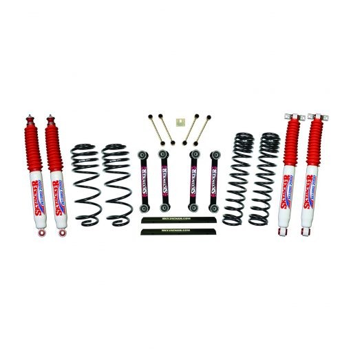 Skyjacker | 2003-2006 Jeep TJ 4in D-Rate Long | Travel Kit w/ OE FR/RR Lower Links/Hydro 7000 Shocks