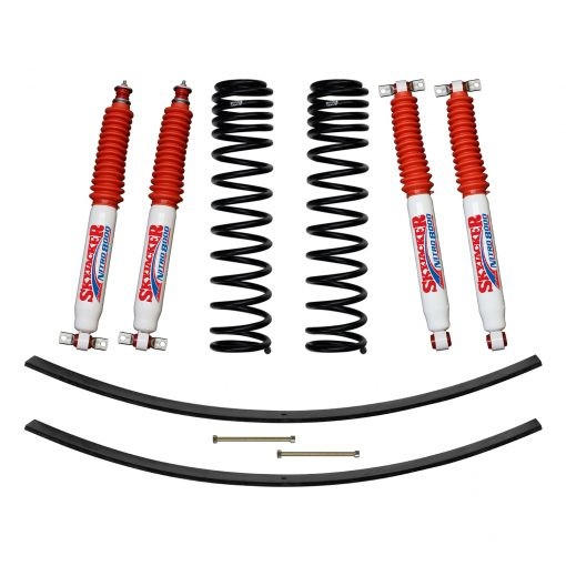 Skyjacker | 1984-2001 XJ 3in FR D-Rate Long | Travel Coil Suspension Kit w/RR Add A Leafs/Nitro 8000 Shocks