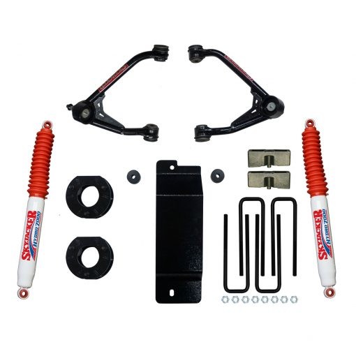 Skyjacker | 2007-2013 GM 1500 4WD 3.5-4in UCA | Lift Kit w/Rear Hydro 7000 Shocks