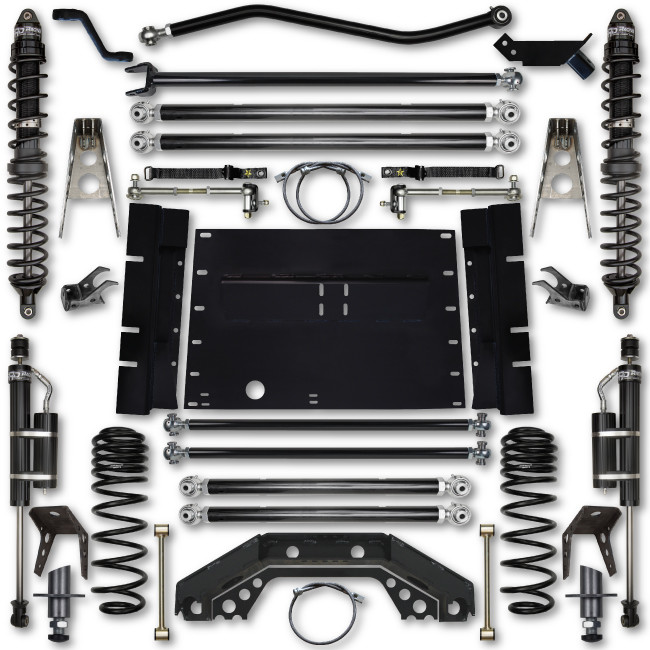 Rock Krawler | 03-06 Wrangler TJ 3.5 Inch X | Factor 5 Inch Stretch Stg 1 Lift Kit w/ Coilover Shocks