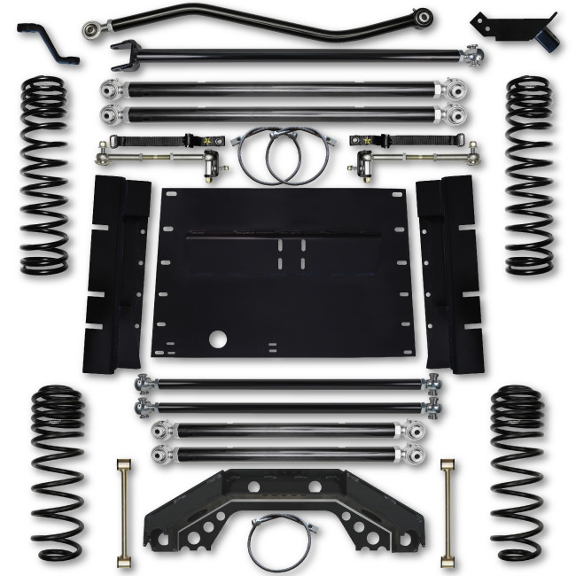 Rock Krawler | 03-06 Wrangler TJ 4.5 Inch Trail | Runner Stg 1 Coilover Long Arm Lift Kit